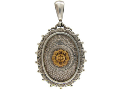Silver & Gold Overlay Victorian Locket