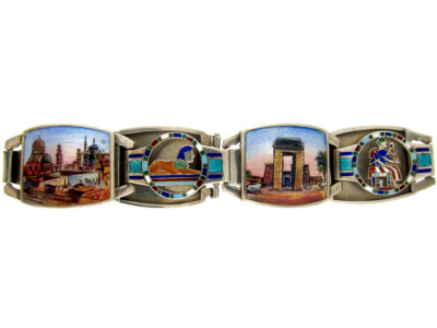 Egyptian Revival Enamel Bracelet Egyptian Revival Enamel Bracelet