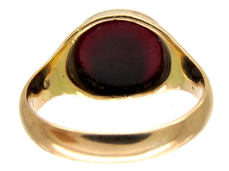 Carnelian & Gold Signet Ring