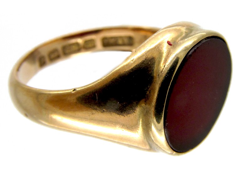 Carnelian & Gold Signet Ring