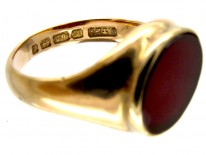 Carnelian & Gold Signet Ring