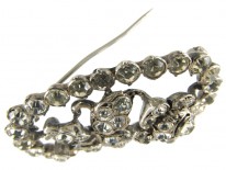 Silver & Paste Edwardian Rose Brooch