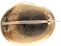 Georgian Gold Snake Memorial Brooch