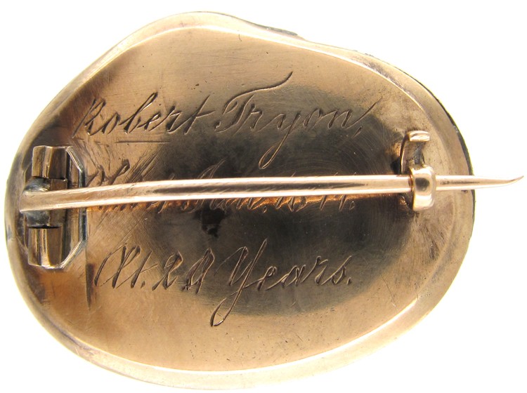 Georgian Gold Snake Memorial Brooch