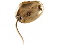 Georgian Gold Snake Memorial Brooch