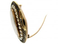 Georgian Gold Snake Memorial Brooch