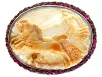 Shell Cameo Georgian Brooch