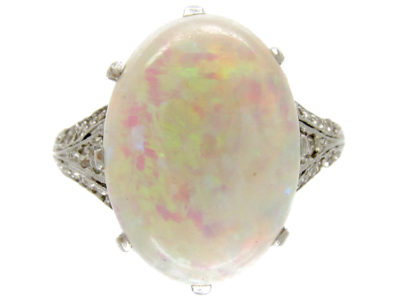 Opal & Diamond Edwardian Dress Ring