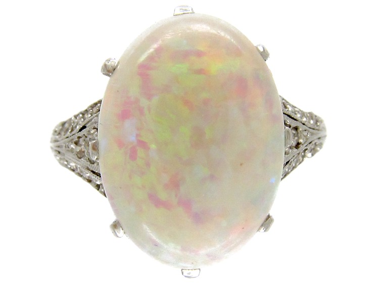 Opal & Diamond Edwardian Dress Ring