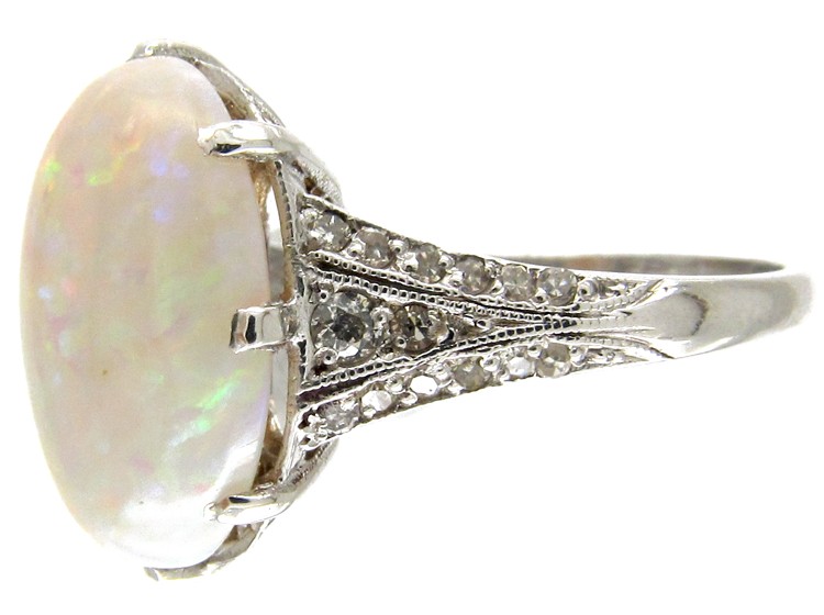 Opal & Diamond Edwardian Dress Ring