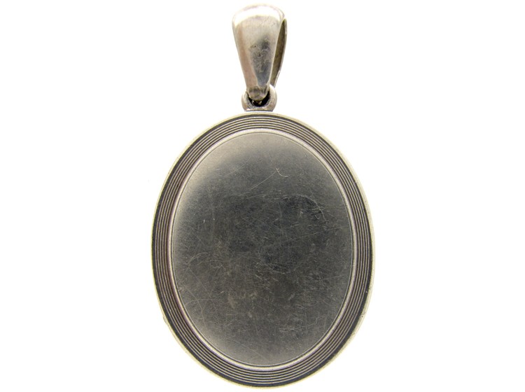 Silver Assyrian Victorian Locket