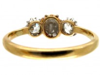 Diamond Three Stone Edwardian Ring