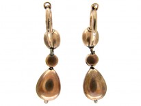 Georgian Flat Cut Garnet Earrings