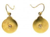 15ct Gold Victorian Diamond Set Drop Earrings