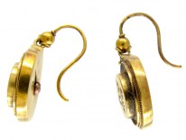 15ct Gold Victorian Diamond Set Drop Earrings