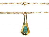 Murrle Bennett Gold & Turquoise Necklace