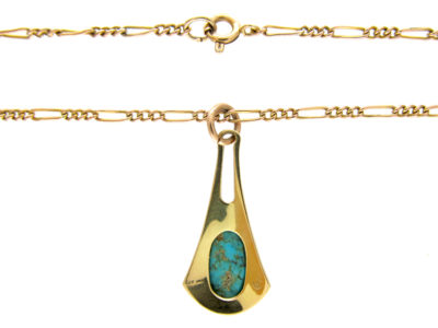 Murrle Bennett Gold & Turquoise Necklace