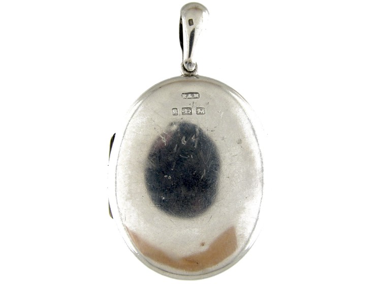 Silver Victorian Oval Locket