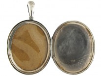 Silver Victorian Oval Locket