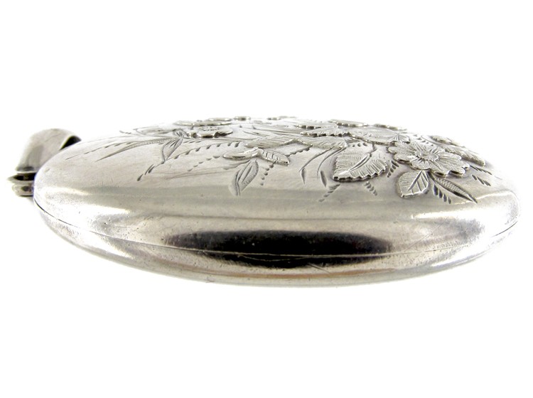 Silver Victorian Oval Locket
