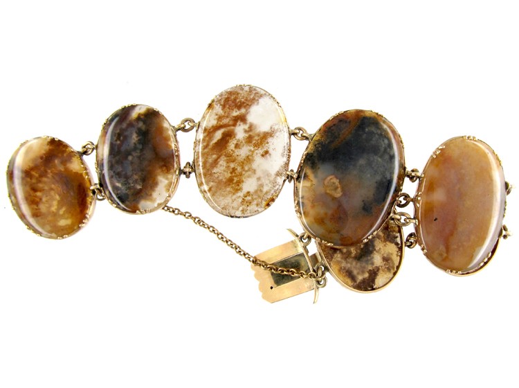 Georgian Gold & Agate Bracelet