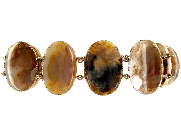 Georgian Gold & Agate Bracelet