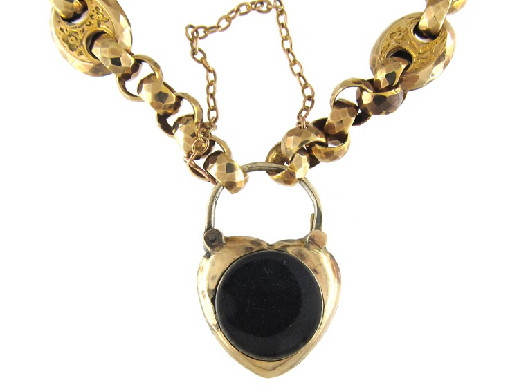 Gold Padlock Bracelet