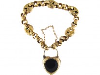 Gold Padlock Bracelet