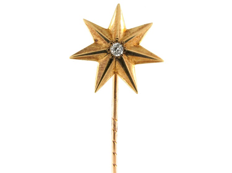 Diamond Star Tie Pin