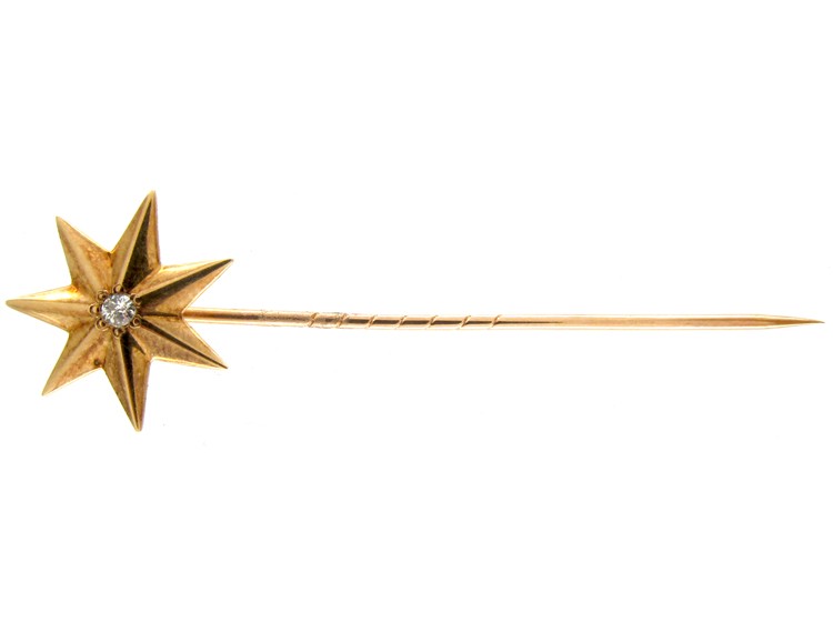 Diamond Star Tie Pin