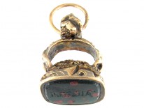 Georgian Gold & Bloodstone Small Seal