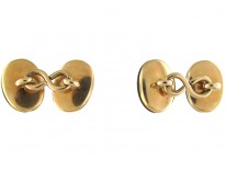 Victorian Banded Onyx 18ct Cufflinks