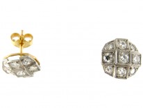 Diamond & Platinum Edwardian Round Earrings