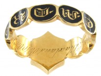 William IV Bloodstone & Enamel Memorial Ring