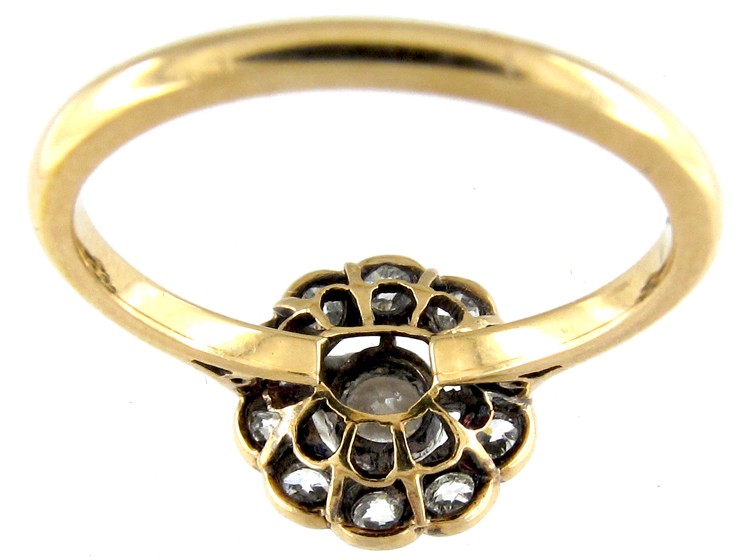 Diamond Edwardian Daisy Cluster Ring