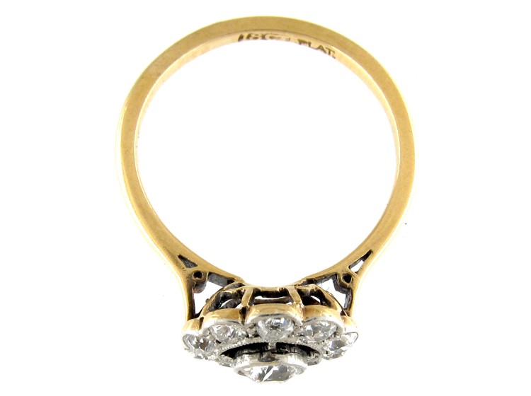 Diamond Edwardian Daisy Cluster Ring