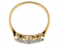 Edwardian Triple Diamond Cluster Ring