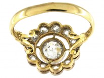 Diamond Edwardian Open Cluster Ring