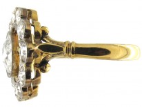 Diamond Edwardian Open Cluster Ring