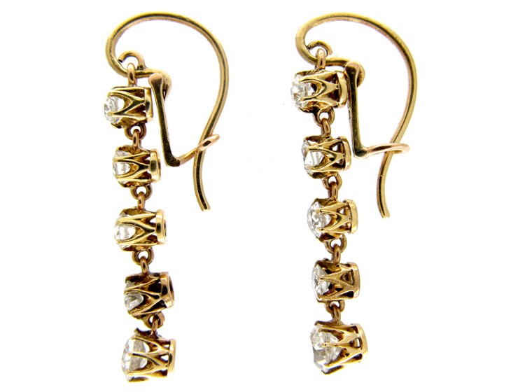 Diamond Drop Earrings