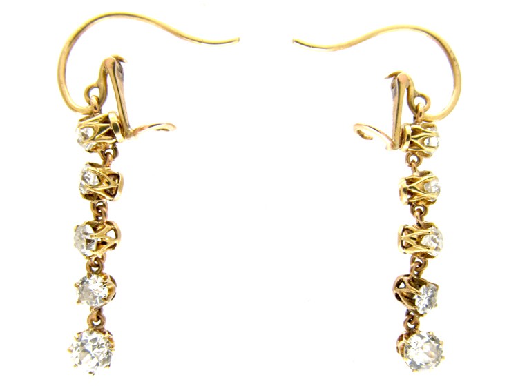 Diamond Drop Earrings
