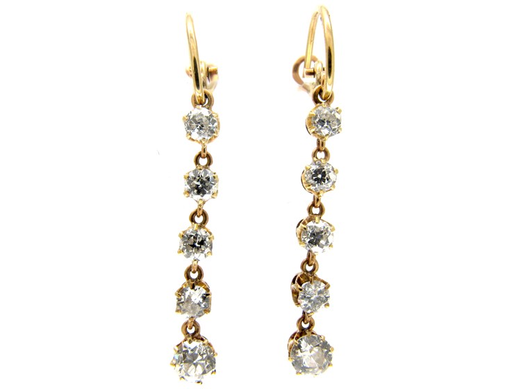Diamond Drop Earrings