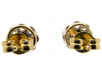 Emerald Diamond Cluster Earrings