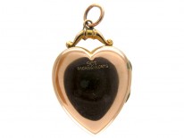 Gold Heart Locket set with a Diamond