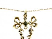Diamond & Pearl Pendant on Chain