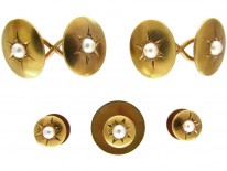 Victorian Cufflinks & Studs Set in Case