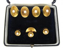 Victorian Cufflinks & Studs Set in Case