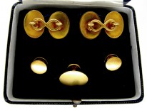 Victorian Cufflinks & Studs Set in Case