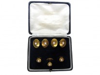 Victorian Cufflinks & Studs Set in Case