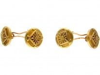 French 18ct Gold Victorian Cufflinks